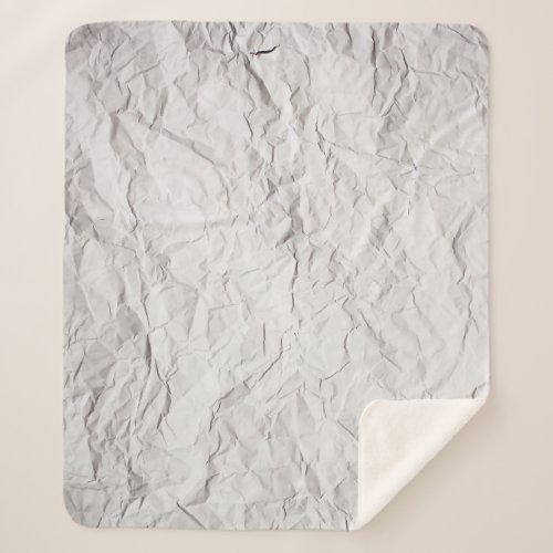 Wrinkled paper texture detailed background sherpa blanket