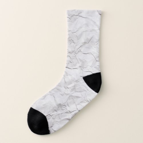 Wrinkled paper texture detailed background socks