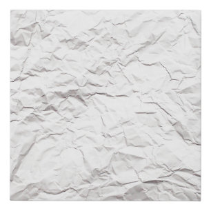 Wrinkled paper texture faux canvas print