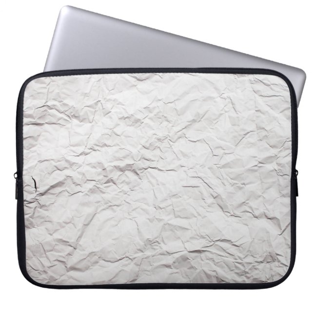 Wrinkled paper texture laptop sleeve (Front)