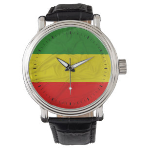 Wrinkled Rastafarian Flag Watch