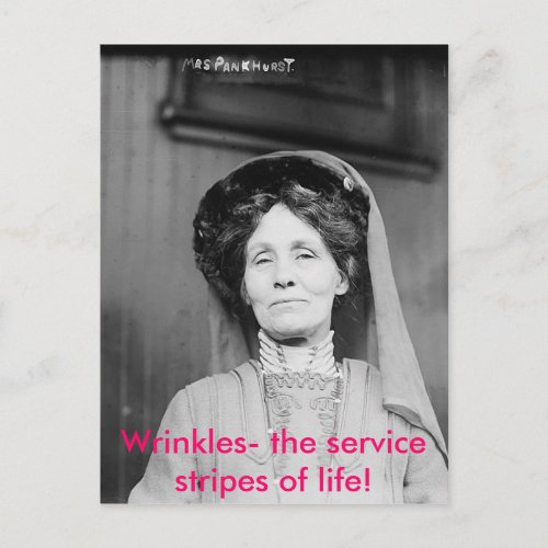 Wrinkles_ the service stripes of life postcard