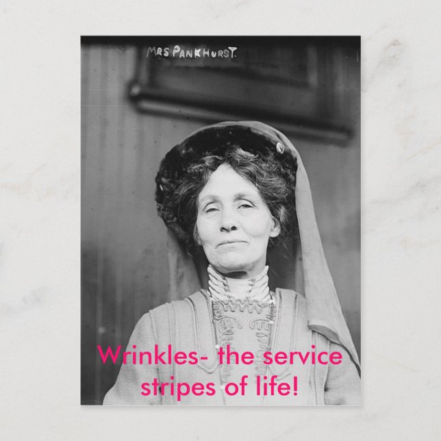 Wrinkles- the service stripes of life! postcard (Front)