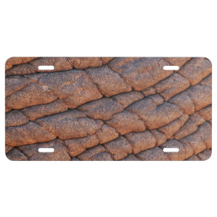 Wrinkly Elephant Skin Texture Template License Plate