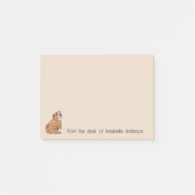 Wrinkly Shar-Pei Personalize Notes (Front)