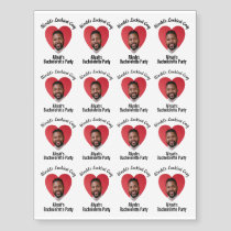 Wrist Funny Photo Bachelorette Party Groom's Face Temporary Tattoos