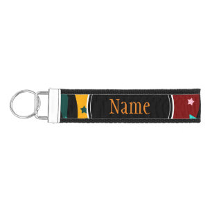 Wrist Keychain, Custom Colors, Name, Phone Number Keychain