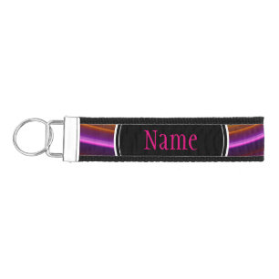 Wrist Keychain, Custom Colors, Name, Phone Number Keychain