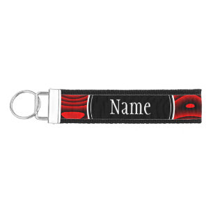 Wrist Keychain, Custom Colors, Name, Phone Number Keychain