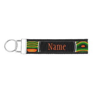 Wrist Keychain, Custom Colors, Name, Phone Number Keychain