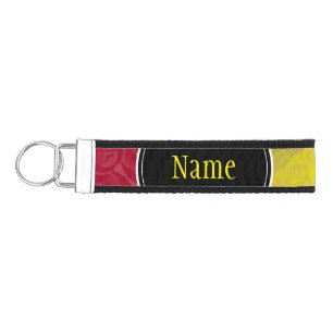 Wrist Keychain, Custom Colors, Name, Phone Number Keychain