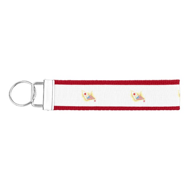Wrist Keychain ~ Japan-U.S. Friendship (Keys on Left)