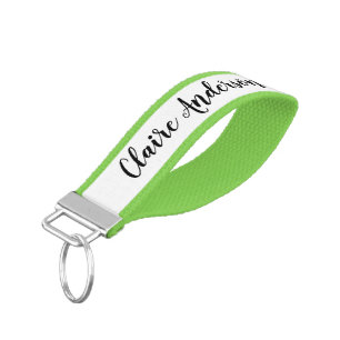 Wrist Keychain - Personalised Monogrammed Contact