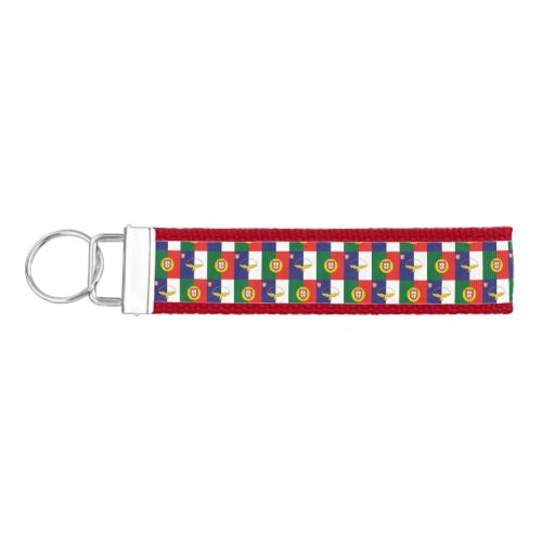 Wrist Keychain with Portugal and Azores Flags
