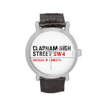 clapham high street  Wrist Watch