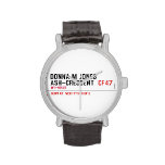 Donna M Jones Ash~Crescent   Wrist Watch