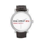 Oval Street  Wrist Watch