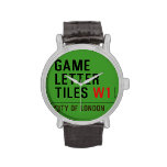 Game Letter Tiles  Wrist Watch