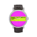 Khanyisile Tshabalala Street  Wrist Watch