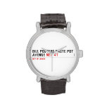 Bill posters paste pot  Avenue  Wrist Watch
