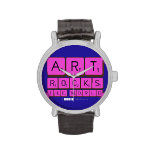 ART
 ROCKS
 THE WORLD  Wrist Watch