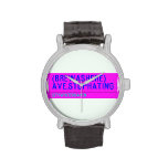 (Brewashere) ave.stophating  Wrist Watch