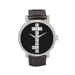    T
 YOU
    G
    E
    T
    H
 ME
    R  Wrist Watch