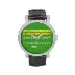 ABCDEFGHIJKLM
 NOPQSTUVWXYZ
 abcdefghijklm
 nopqrstuvwxyz  Wrist Watch