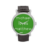 michael
 loves
 matthew  Wrist Watch
