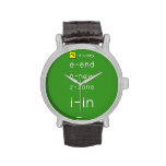 M-money
 e-end
 n-new
 z-zone
 i-in
   Wrist Watch