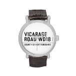 VICARAGE ROAD  Wrist Watch