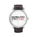 usamah kriel street  Wrist Watch