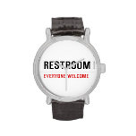 Restroom  Wrist Watch