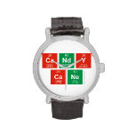candy
 cane  Wrist Watch