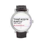 Yosef empire  Avenue   Wrist Watch