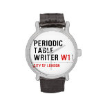 Periodic Table Writer  Wrist Watch