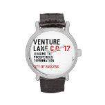 Venture  Lane  Wrist Watch