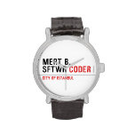 MERT B. SFTWR  Wrist Watch