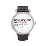 mOSHI mONSTERS wORLD  Wrist Watch