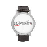 Your Name waleed abdullah Street city of pakistan  Wrist Watch