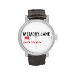 Memory Lane   Wrist Watch