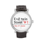Evil twin Street  Wrist Watch