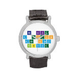 Be Like
 A Proton
 and Stay
 Positive  Wrist Watch