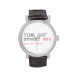 Time out Street  Wrist Watch