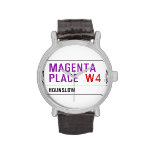 Magenta Place   Wrist Watch