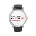 vicarage crescent  Wrist Watch