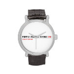 purple voucher avenue  Wrist Watch
