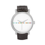 No a la violencia cientifica  Wrist Watch