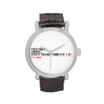 Your Name ishmael Street orange farm dzk 3  Wrist Watch