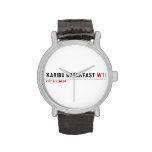 karibu breakfast  Wrist Watch
